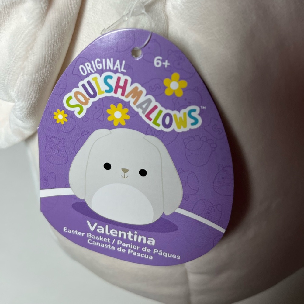 NWT squishmallow Easter basket. Valentina is a super cute bunny! - Picture 9 of 12